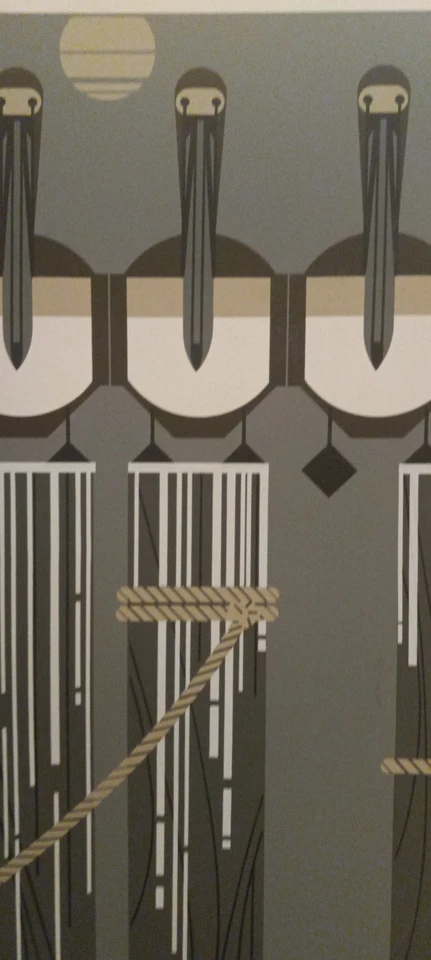 Serigrafía edición limitada Charley Harper Pier Group 824/1000 - 1984 Sally Blanchard Foto 2 de 4