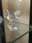 Vintage Fenton Glass Mouse Figurine Clear