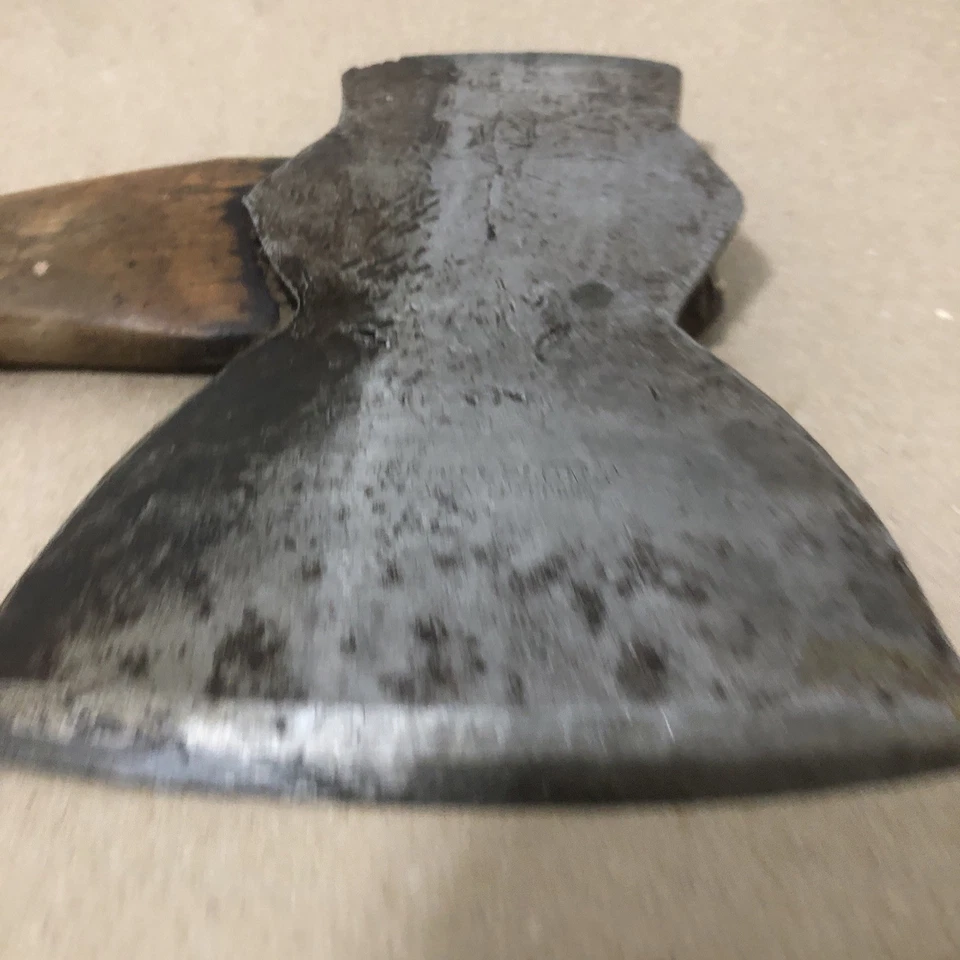 Antique Yerks & Plumb Extra Cast Steel Broad Head Hewing Axe - Image 3 of 4