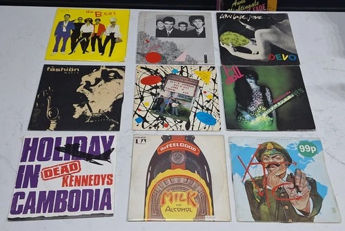 Punk Job Lot X9 7" Vinyl B52's Dead Kennedys XTC Devo Elvis Costello
