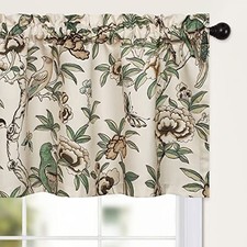 Flower Botanical Kitchen Valance, Prevent Glare 52"W x 18"L Pack of 1 M9