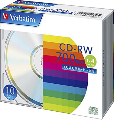 Verbatim Verbatim Repeatable CD-RW 700MB 10-Piece Silver Disc 1-4x Speed