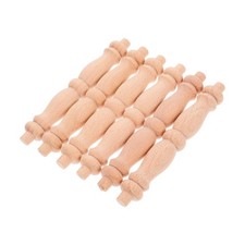 6 Pcs Wood Unpainted Decorative Wooden for Deck Railing Crafts