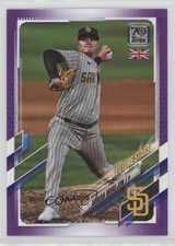 2021 Topps UK Edition Purple 33/50 Adrian Morejon #153 1u6