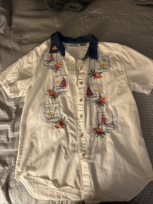 Bobbie Brooks Vintage Women s Blouse Size Large