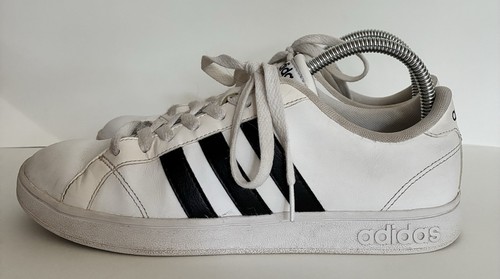Adidas Größe 9 weiß schwarz Streifen Neo Komfort Bett Grand Court Cloudfoam Turnschuhe - Bild 3 von 6