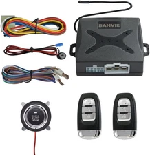 Keyless Entry System + Remote Engine Starter + Push to Start Stop Ignition Kit