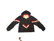 Vintage 90s Nike Center Swoosh Black And Red Hooded Windbreaker Size Medium