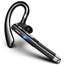 Wireless Headset Earpiece Bluetooth V5.3 Built-in Mic Noise Cancelling