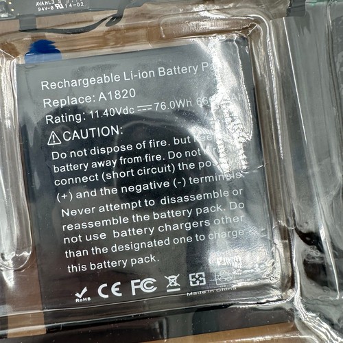 NEW A1820 Battery for Apple MacBook Pro 15" A1707 Late 2016 Mid 2017 Battery - 第 5/11 張圖片