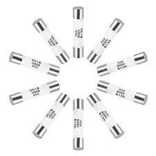 Ceramic Cartridge Fuses 30A 500V 6x30mm Fast Blow for Energy Saving Lamp 10pcs