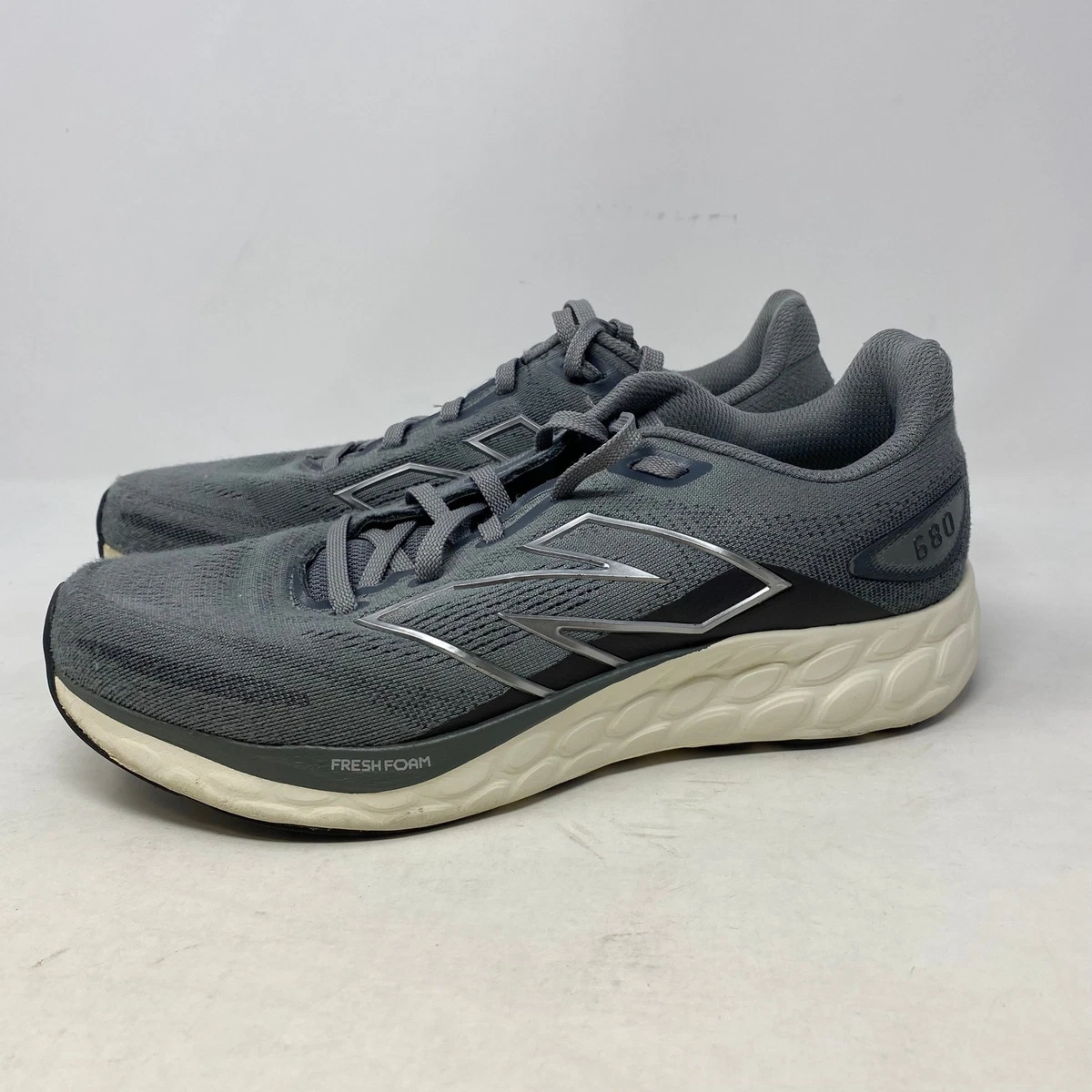 New Balance Fresh Foam 680v8 Mens Size 13- 4E Wide Gray Running Shoes M680LG8 NEW BALANCE 680V8 BLUE HARBOR GREY/MAGNET/DARK SILVER - MENS  main image 3