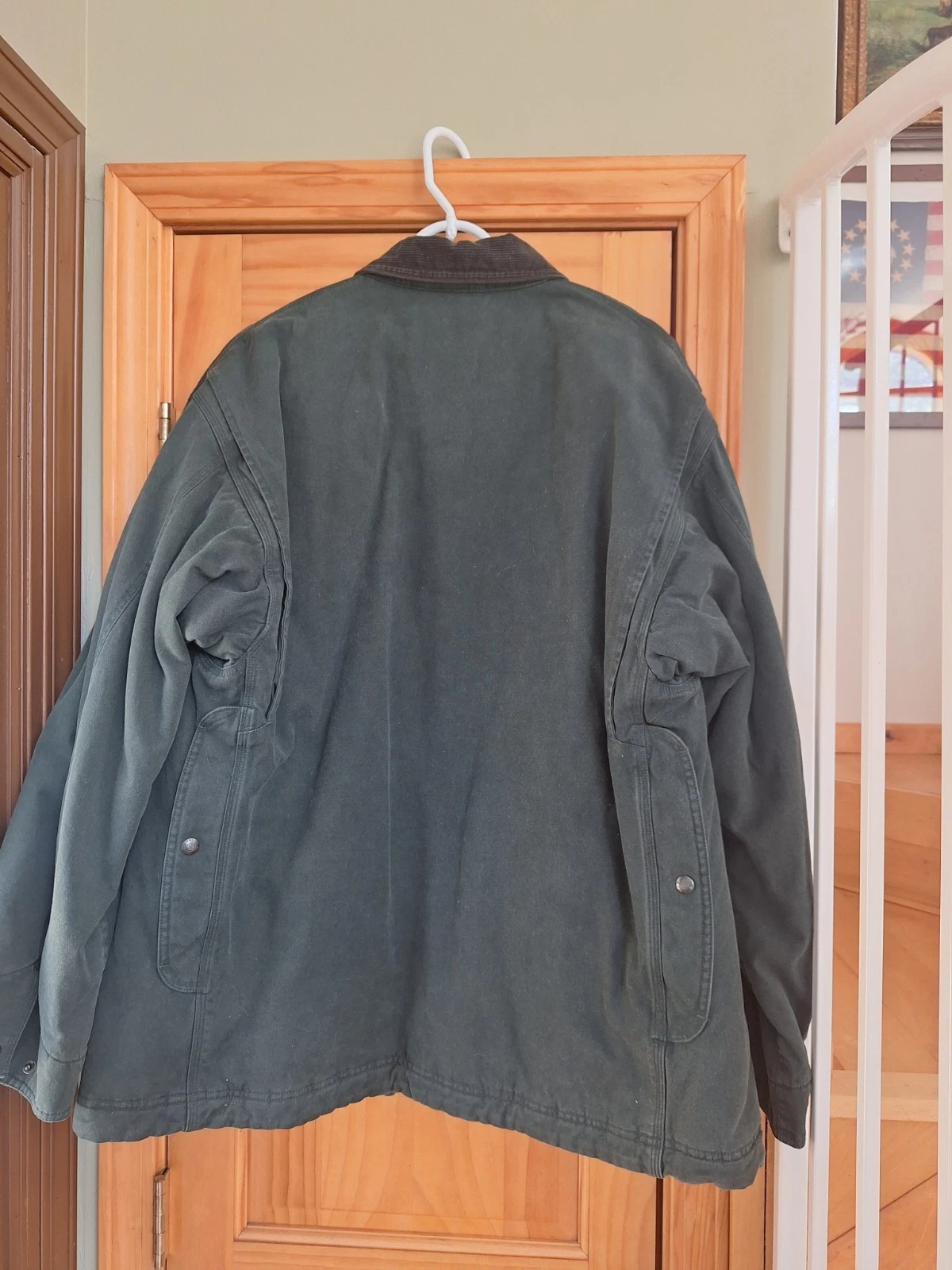 Vintage Polo Sport Workwear Chore Jacket Forest Green Size L Stadium Sportsman - product detail image 5