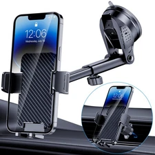 Phone Holder Car [Military-Grade Suction] Universal Car Phone Holder [Thick C...