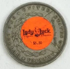Lady Luck Casino $5.50 Stickered XF Details Cleaned 1879-S Morgan Dollar C4451