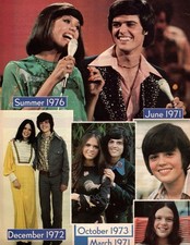 Donny  Marie Osmond Through the Years pinup article clippings pictures photos