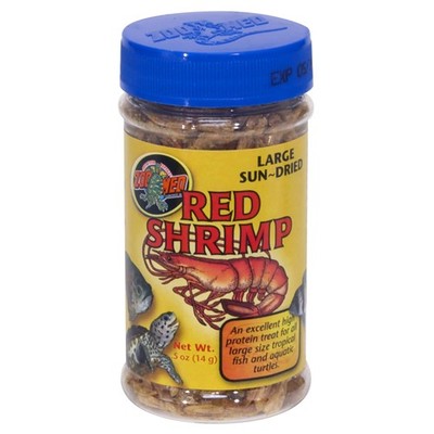 Zoo Med Large Sun Dried Red Shrimp Pet Food For Fish Turtles 1 Count
