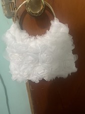 White Rose Small Bracelet Bag