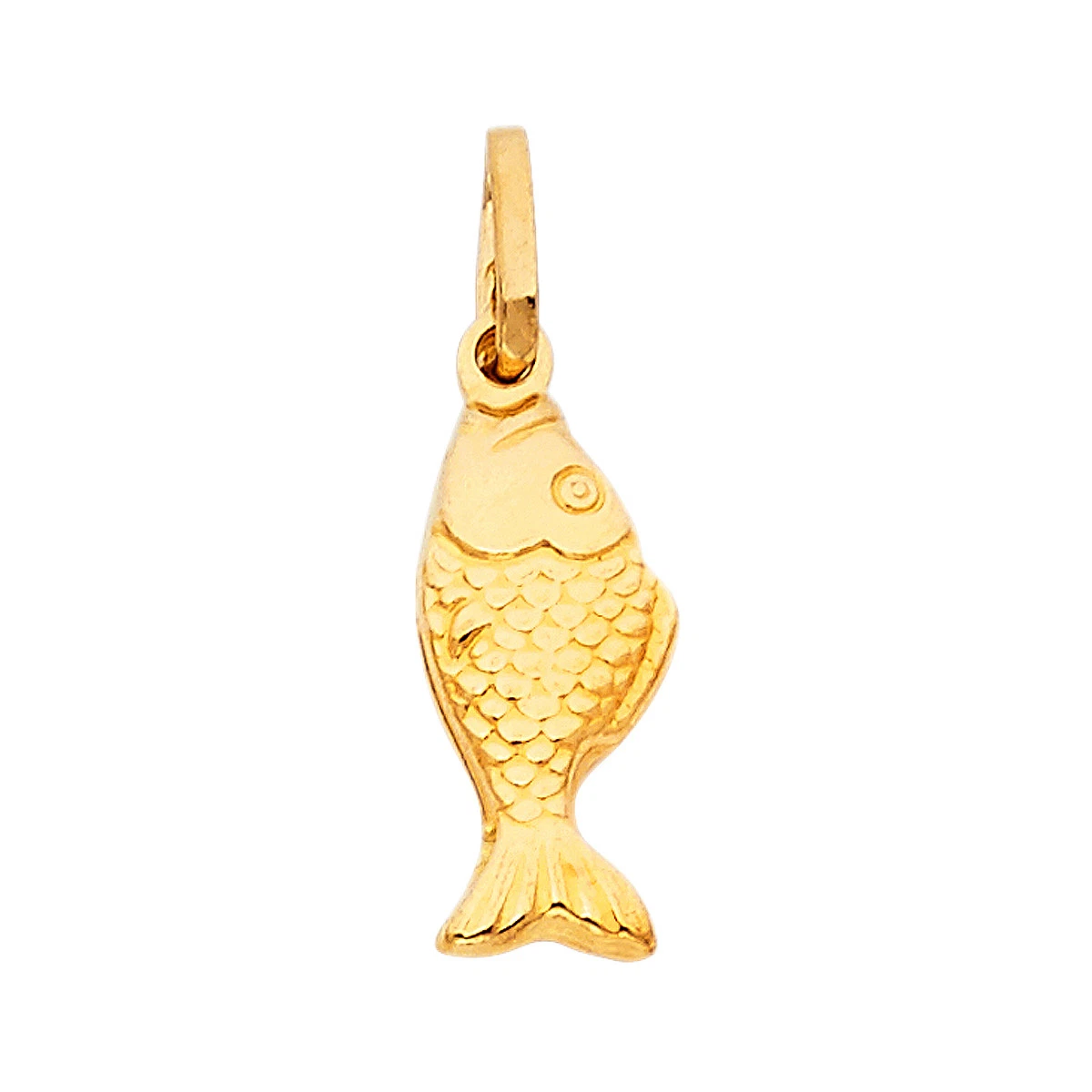 Mens gold fish pendants clearance