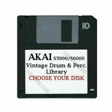 Akai S5000 / S6000 Floppy Disk Vintage Drums & Perc. Library Choose Your Disk