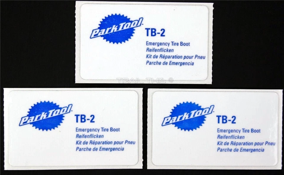 Park Tool TB-2 Emergency Road / MTB Bicycle Tire Repair Boot Kit - 3 Patch Pack — 第 3/4 张图片