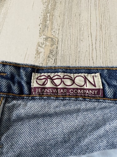 Vintage Sasson Jeanswear 90's Denim Cut Off Jean Shorts Women Sz 9/10 fits XS/S - Picture 2 of 4