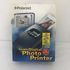 Portable Digital Photo Printer by Polaroid P-500ir NIB Box is Open