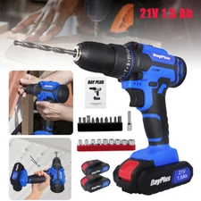 Cordless Drills Set Rechargeable Electric Screwdriver Drill with 1/2 Batteries