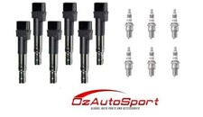 6 x NGK Iridium Spark Plugs & Ignition Coils for VW Passat 3C Audi Q7