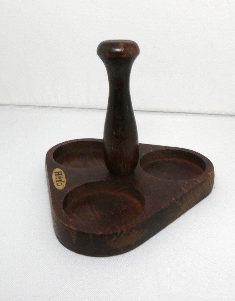 Vintage Corporate gift Hero Wooden mini jam jar holder eBay