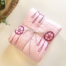 New - Lil  Pyar Kids Pink Reversible Quilt