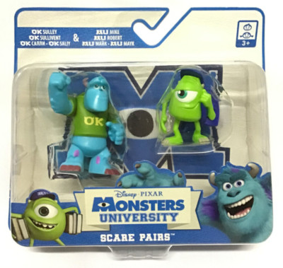 Sulley & Mike Scare Pairs Monster Uni University Disney 2 Figuren Spin Master