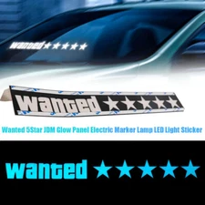 Wanted 5Star JDM Glow Panel Electric Marker Lamp LED Light Sticker Flashing NEW