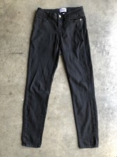 Paige Verdugo Ultra Skinny Jeans sz 27 Black Overdye Made in USA