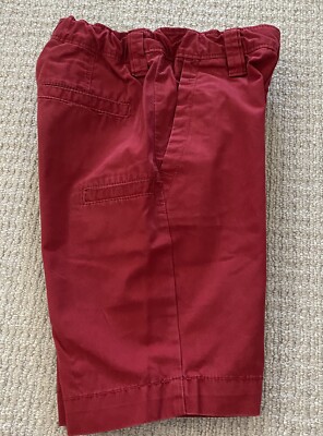 DID TOO! Boys/Toddler Kids Red Shorts w/ Adjustable Waist Strap Size 5