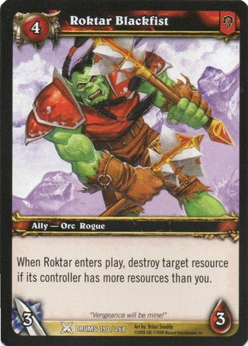 WOW World Of Warcraft CCG Drums Of War 2008 Individual Trading Cards - Picture 104 of 141