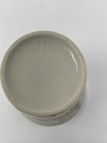 Vintage Japan Satsuma Sake Saki Cup Cherry Blossoms - Picture 4 of 5