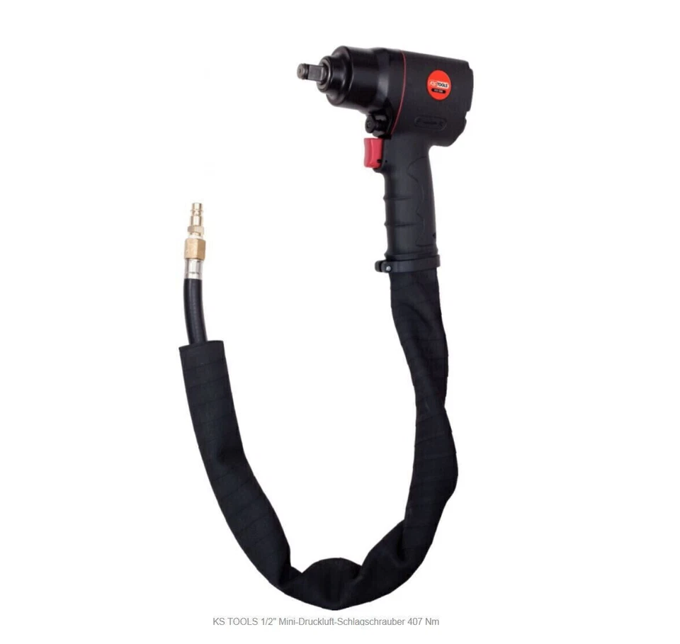 KS TOOLS Slim Druckluft Schlagschrauber Doppel-Hammer-Industrie-Schlagwerk