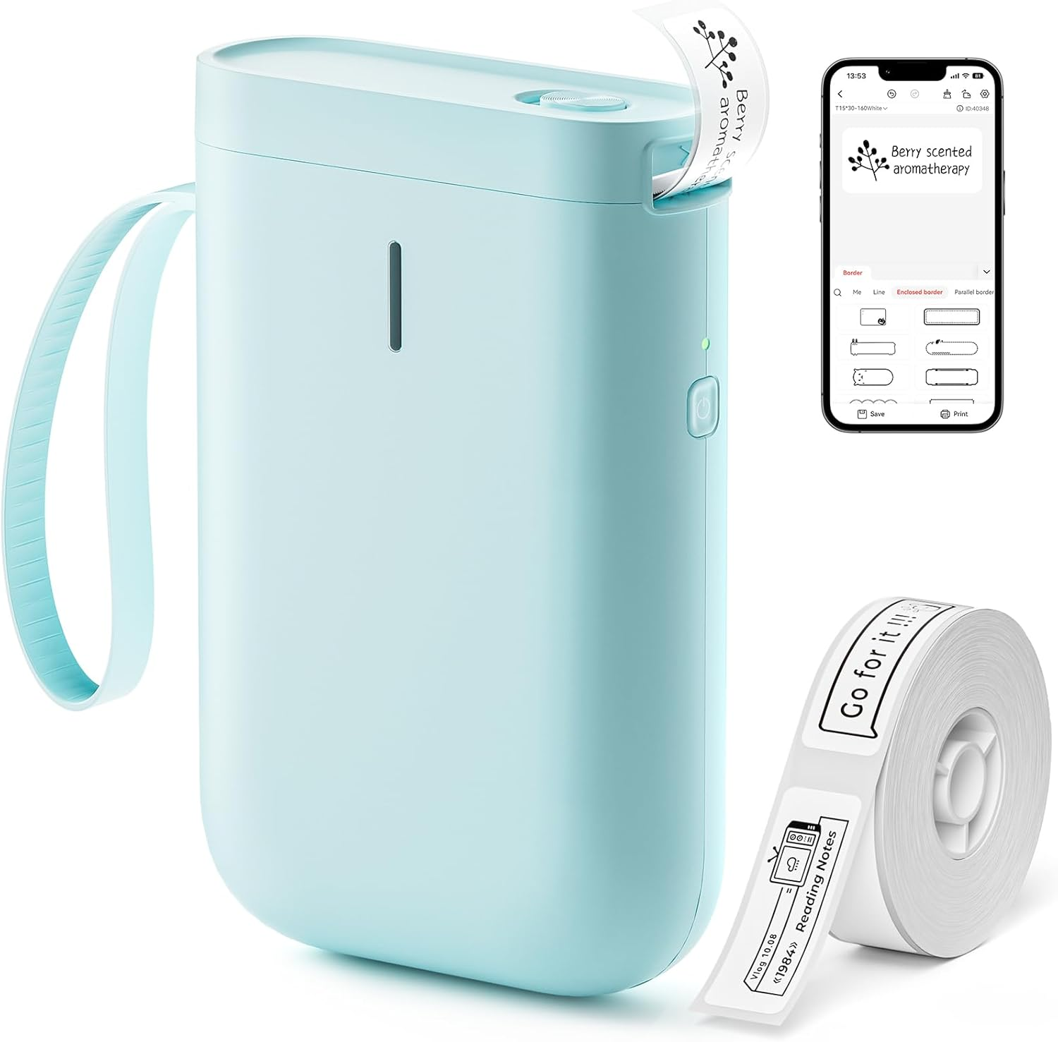 Compact Wireless Label Maker D11 with Tape Included for Easy Portable Printing  -image