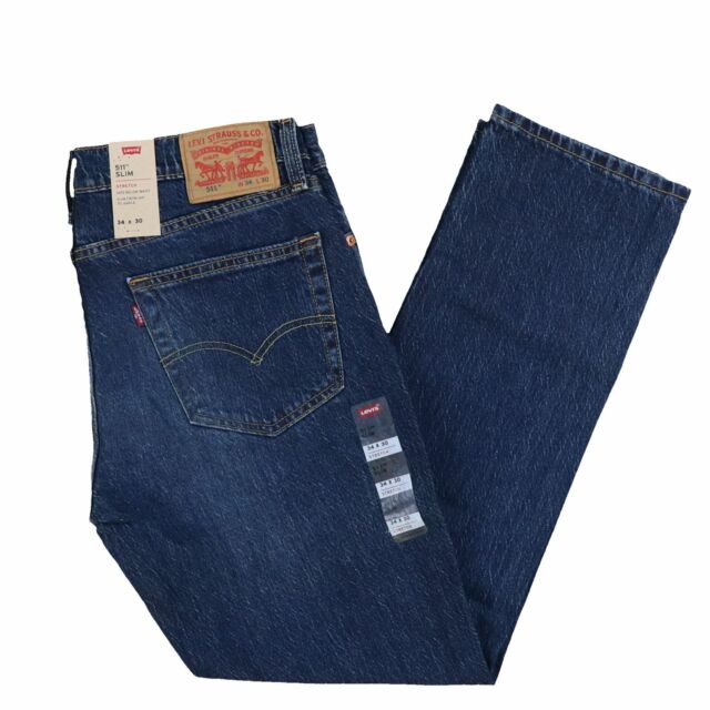 Levi S 511 Mens Jeans Size 30x32 Slim Fit Blue Denim For Sale Online Ebay