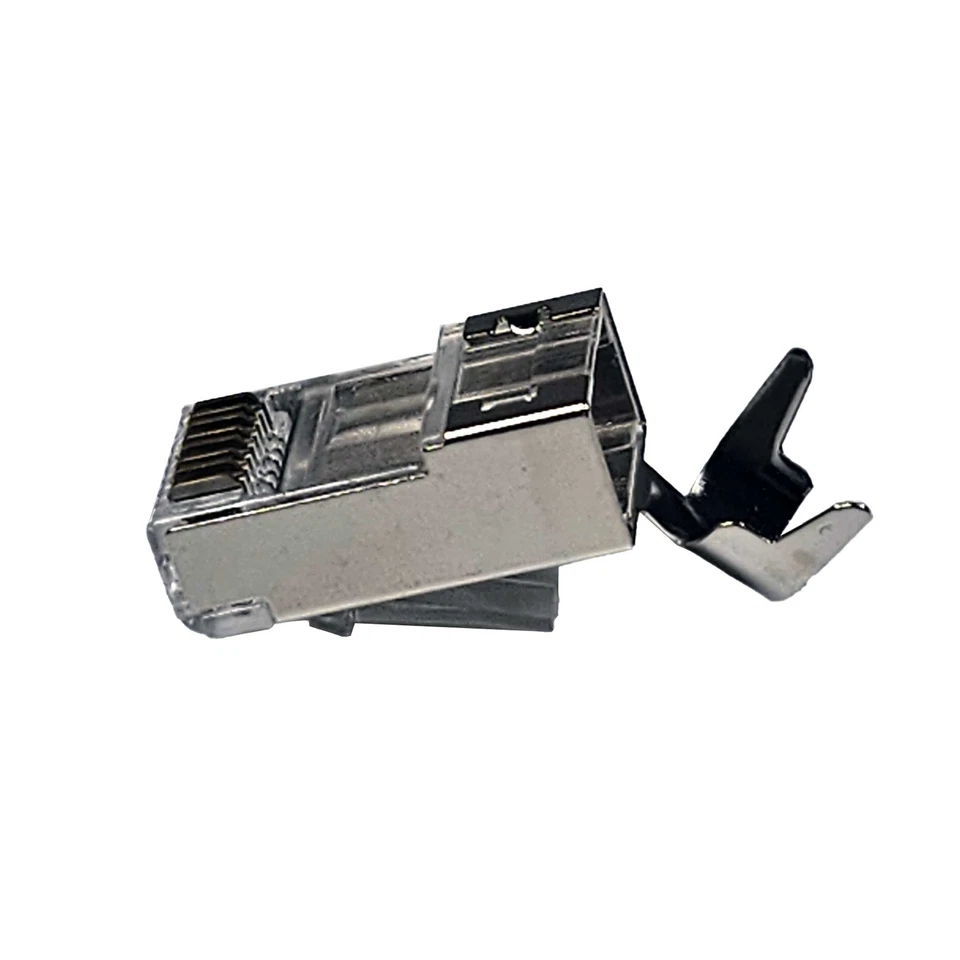 Conector enchufe modular de paso CAT6/CAT6A extra grande RJ45 8P8C, 100 un. Foto 4 de 4