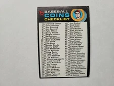 1971 TOPPS CHECKLIST BASEBALL CARDS Your Pick #161 Coin #123 #206 #369 499 619