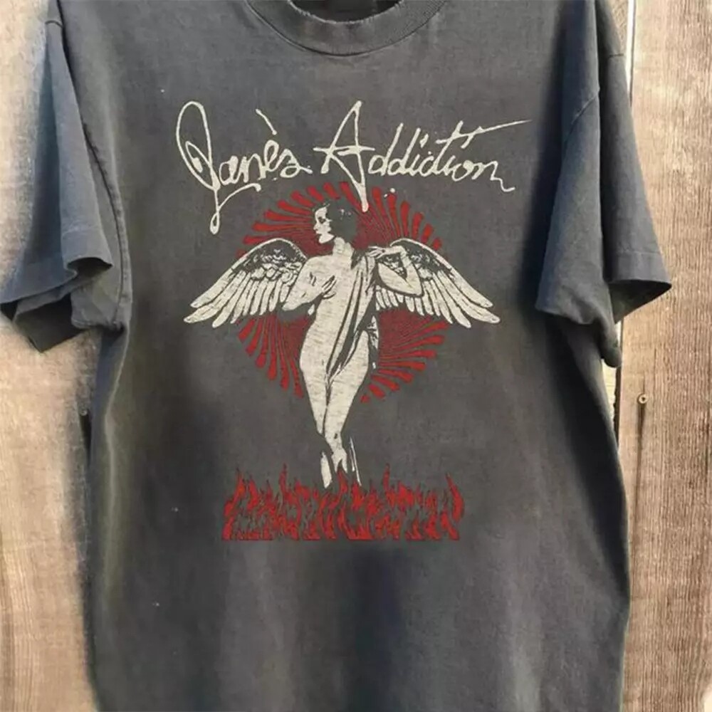 Jane's Addiction Tour 2024 Band Graphic Charcoal Unisex Tshirt