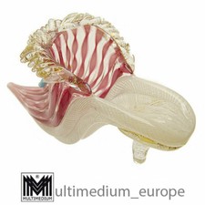 Scarpa in vetro di Murano Zanfirico Latticino Salviati Venini Venezia