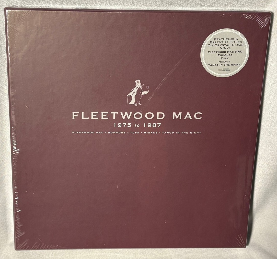 LP FLEETWOOD MAC 1975 to 1987 (5LP CLEAR Vinyl, 2025) NEW MINT