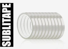 10 Rolls HEAT RESISTANT Tape Sublimation Press Transfer SUBLITAPE 4mmx33m CLEAR