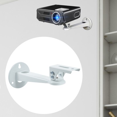 Wall Mount Bracket 360°Swivel Metal Projector Shelf for Wall Office Bedroom D1Y1