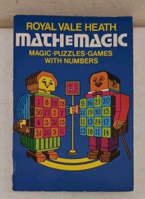 Vintage 1953 Paperback-Royal Vale Heath-Math E Magic-Puzzles-Games