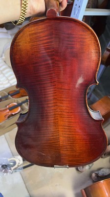 Good quality 16inch viola solid spruce maple nice sound free strings case bridge