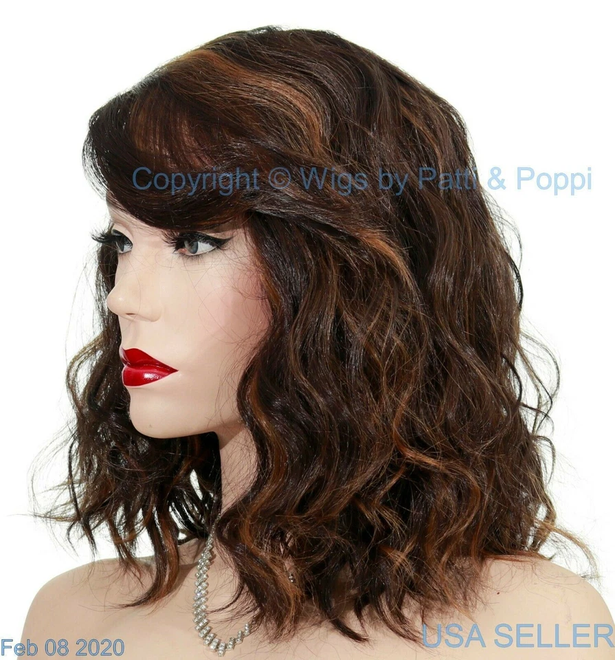 LOOSE BEACHY WAVES WIG | 热安全 | 中长 | 棕色 FS4.27 460 -2 — 第 3/4 张图片